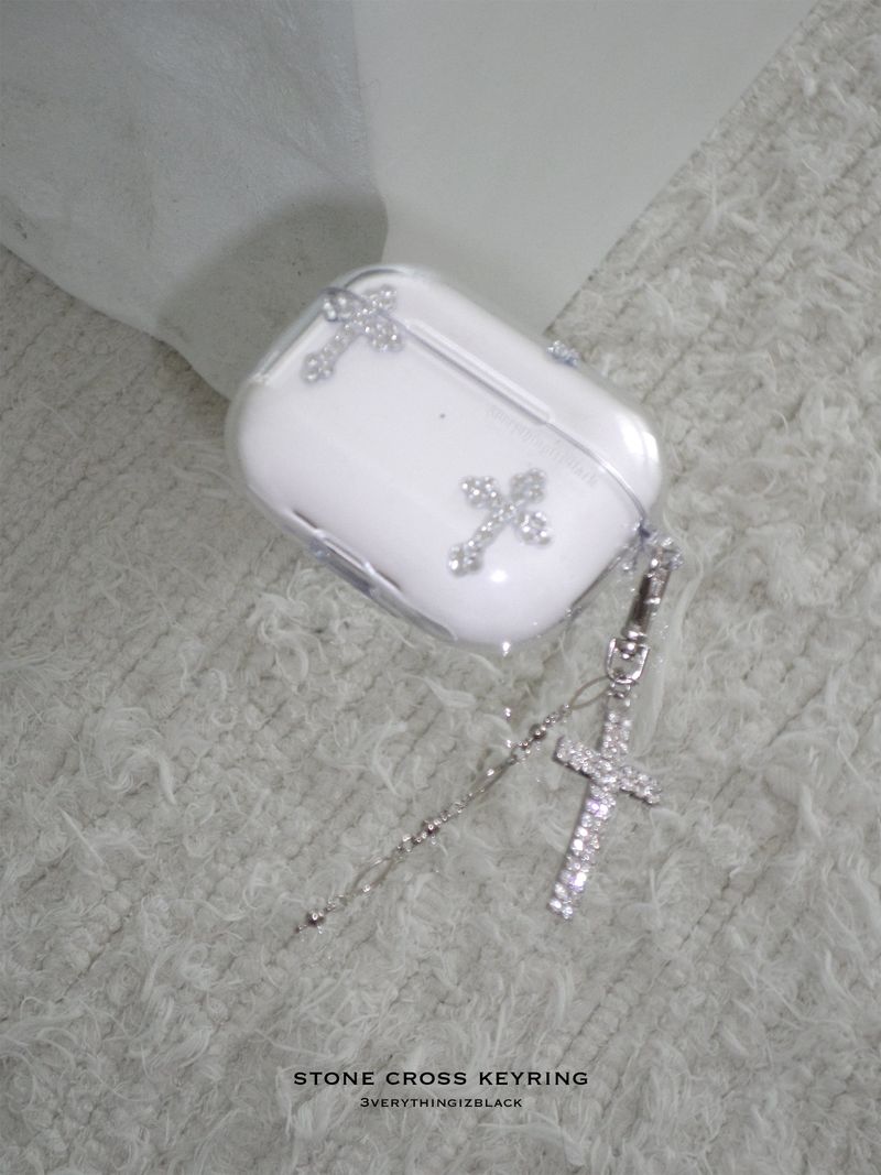 stone cross keyring