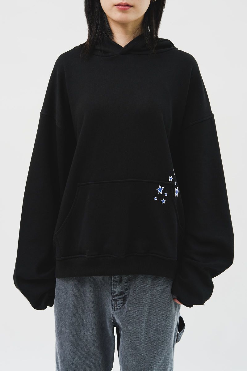 (MADE) Blue Star Softy Hoodie_Black