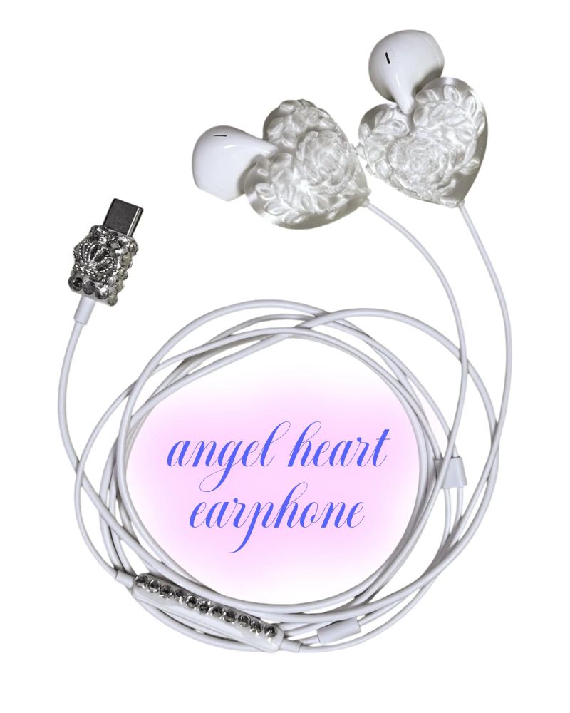 [C type] angel heart earphone