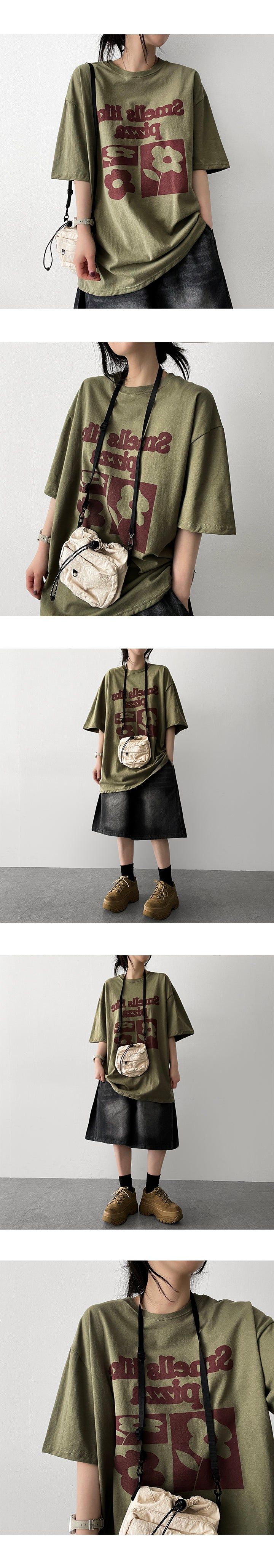 [Basic & long] Ichi banding side pintuck pleated denim Bermuda shorts