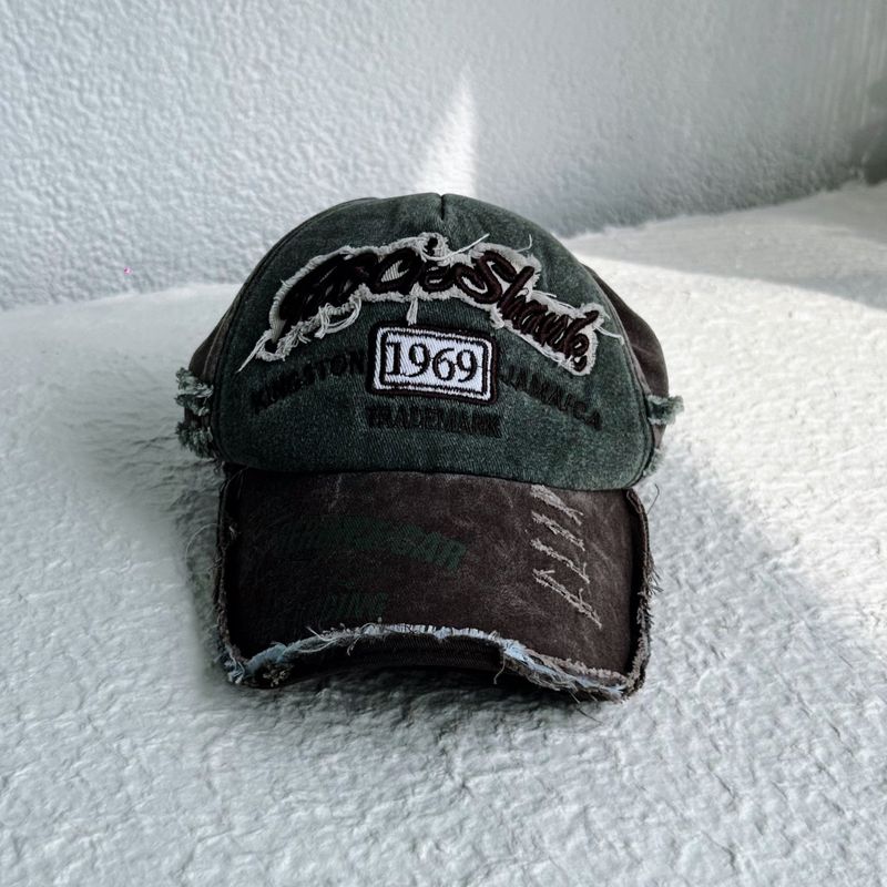 Retro Patchwork Contrast Cap