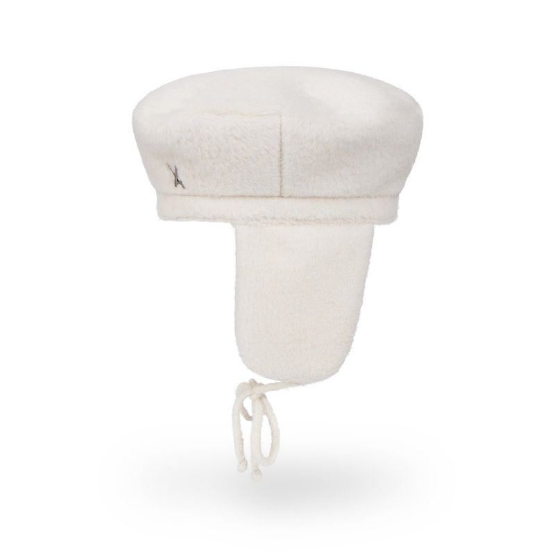 VA Stud Fly Wool Beret / Ivory