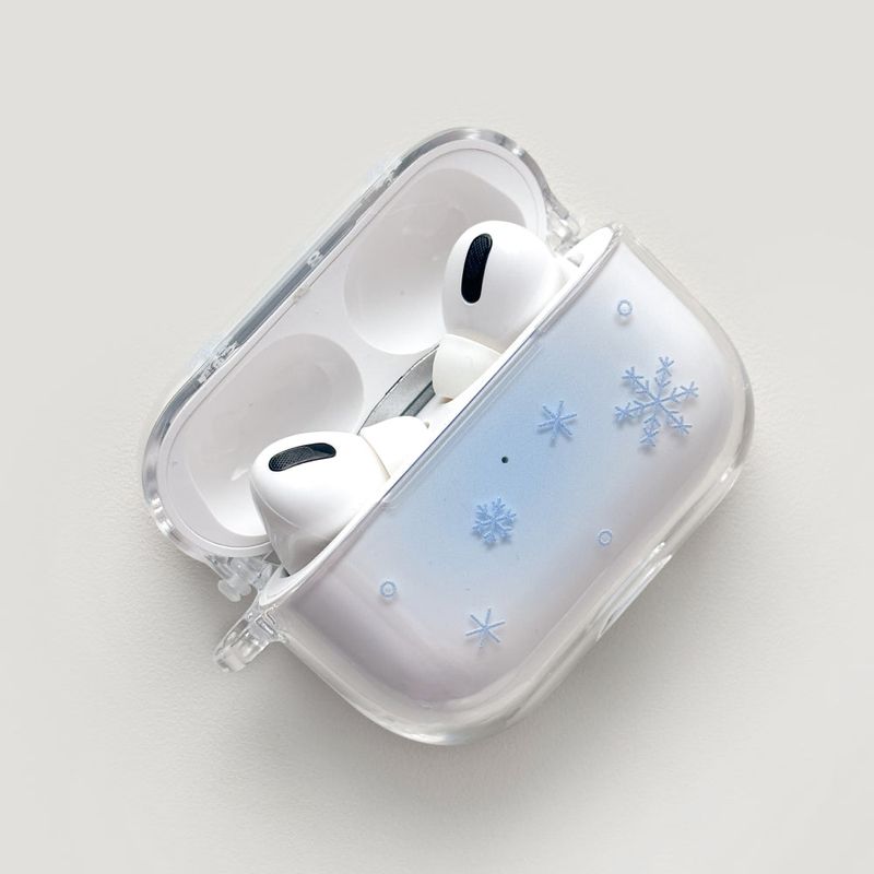 [AirPods] Winter Snow hard case (Blue)(only case)