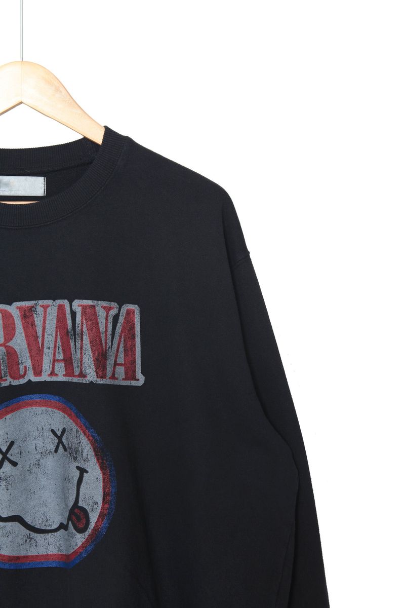 Smile Black Nirvana Sweatshirt