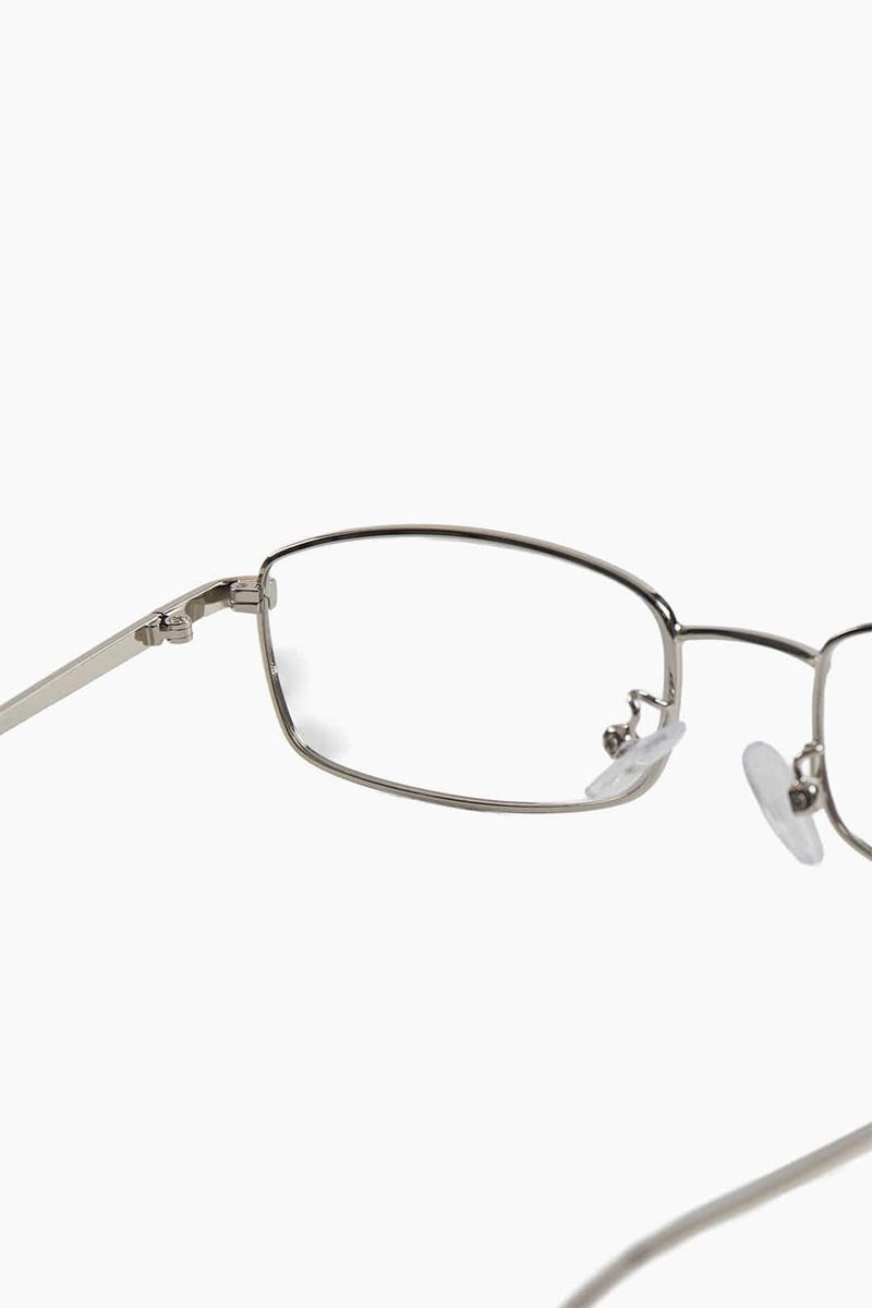 Square silver frame glass