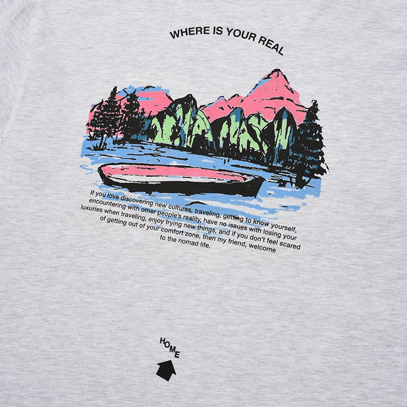 NOMAD GRAPHIC LONG SLEEVE [MELANGE GRAY]