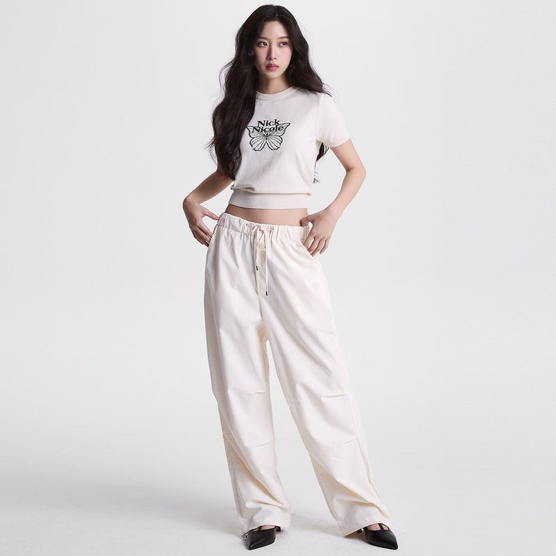 MINIMAL PARACHUTE PANTS_CREAM