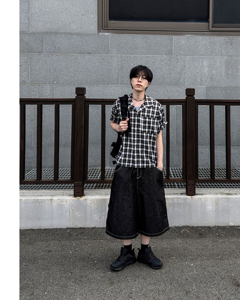 Stel Patch Bermuda Denim Pants