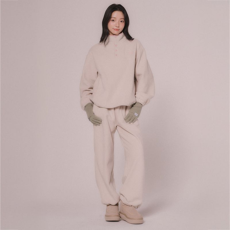 FLEECE 2WAY PANTS (Light beige)