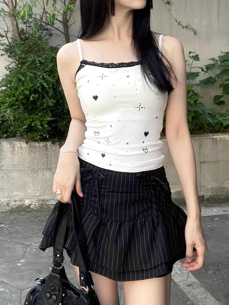 Kitchen Dot Pixel Lace Sleeveless