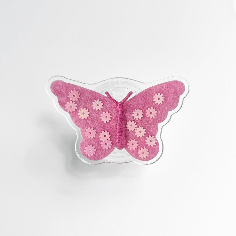[phone grip]  dreamy wings (deep pink)