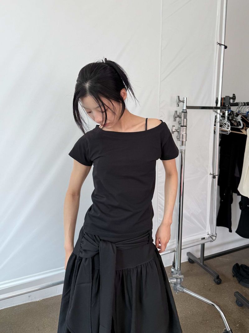  TIE WRAP MIDI SKIRT