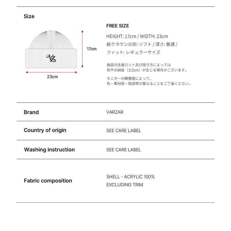 Leaf VZ Logo Washed Beanie / Mint