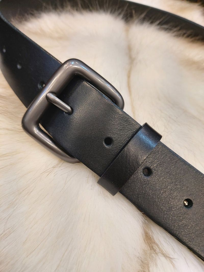 LMN Laurent Metal Cowhide Belt (4 colors)