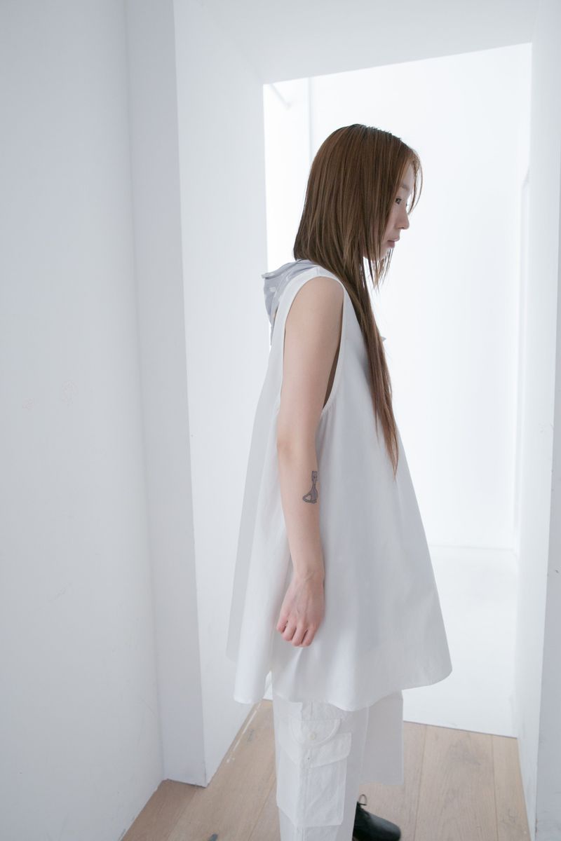 dot back knot sleeveless top(2colors)