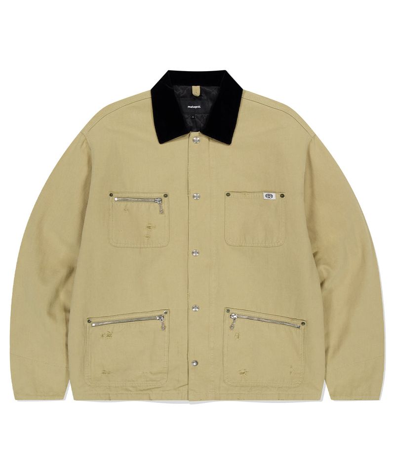 mahagrid（マハグリッド）の「WASHED WORK JACKET（Jackets/Outerwear）」