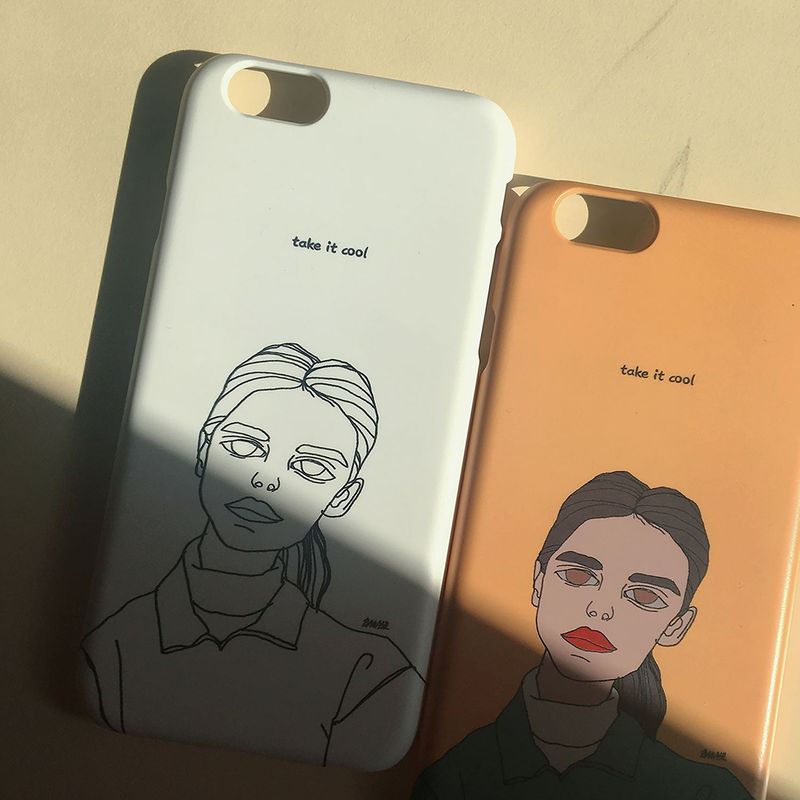 BANASIL SHOP(バナシルショップ)の「Take it cool_iPhone_Drawing Matt Hard(Smartphone Accessories)」
