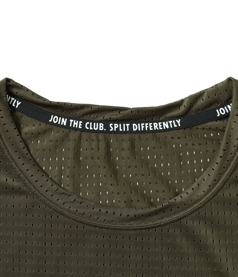 Air Vent Solid T-Shirt (Khaki)