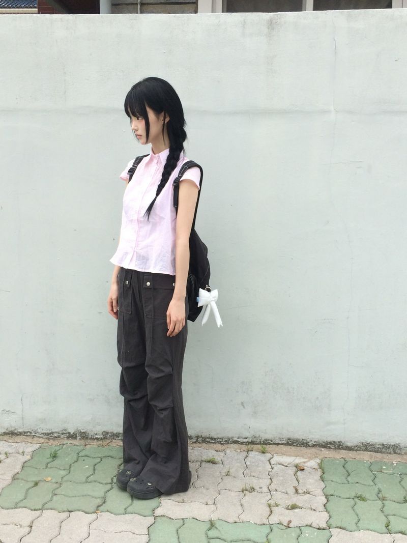 vintage two-tone backpack