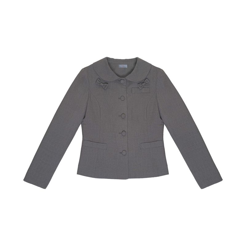 FIRST LOVE RIBBON JACKET - GRAY