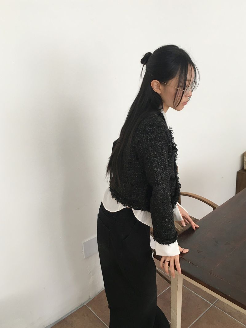 [MADE] Shado Fringe Hook Tweed Jacket