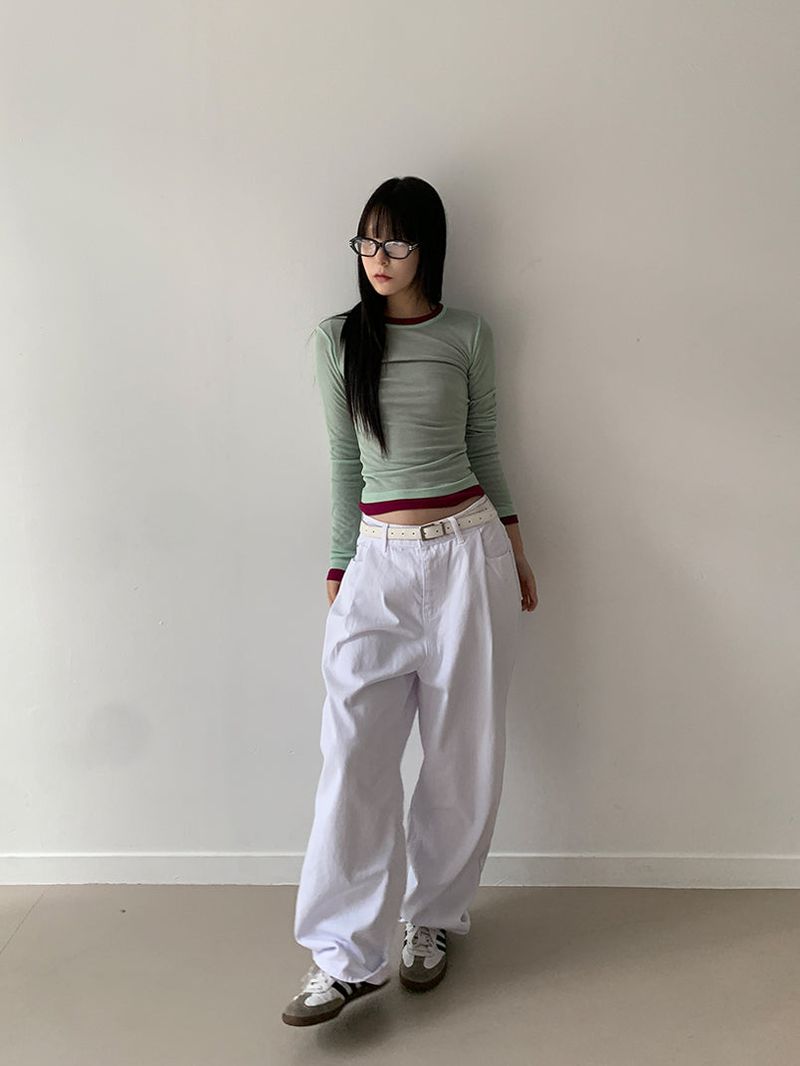 COTTON PINTUCK JEANS (2C)