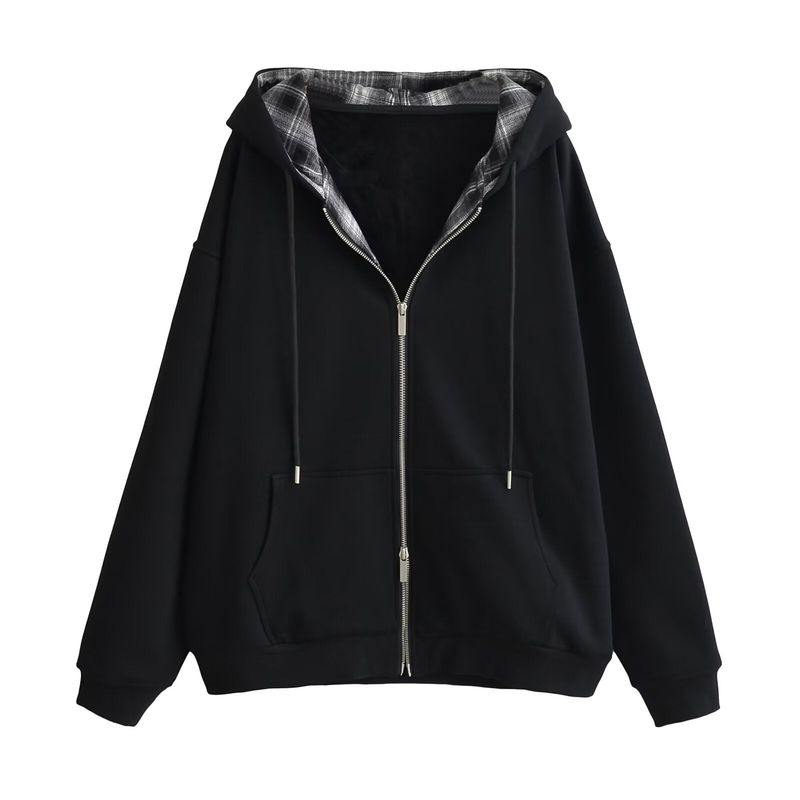 Lian Double Layered Hood Zip-up