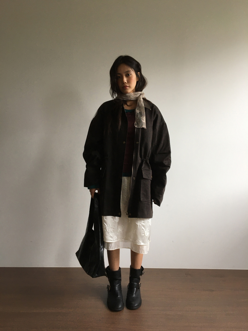 Reverse Rose Skirt (2color)