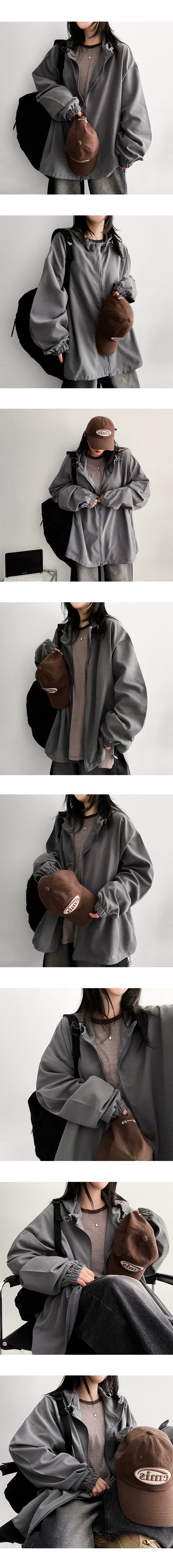 Burve string hooded jumper