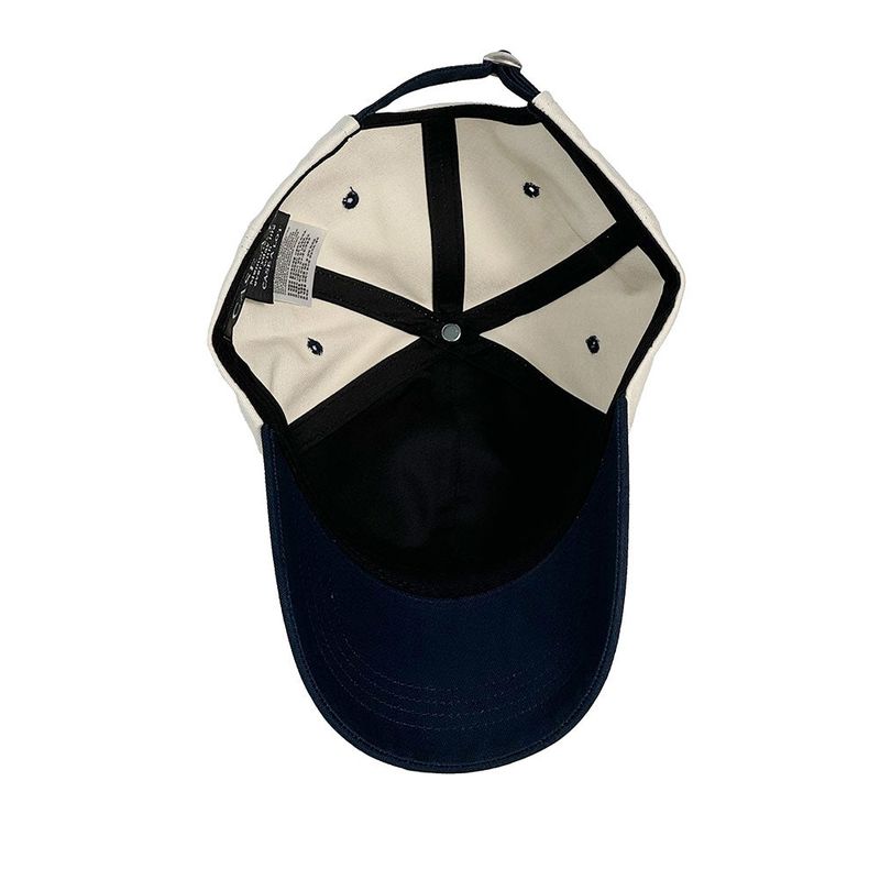Slogon logo ball cap - Beige&navy