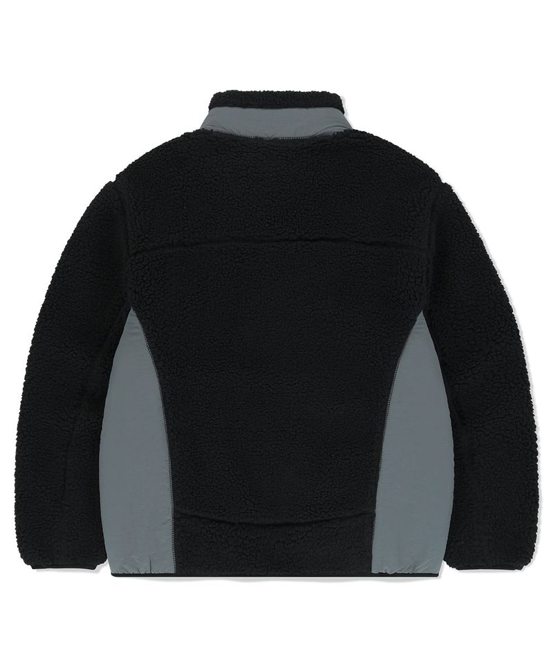 CURVED SHERPA FLEECE JACKET
