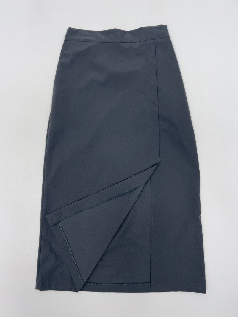 [Set-up Available] Catch Slit Banding Long Skirt