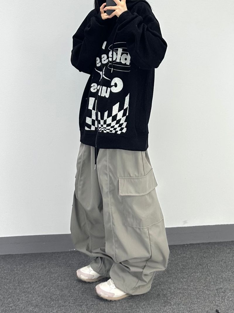 flag knitwear zip-up