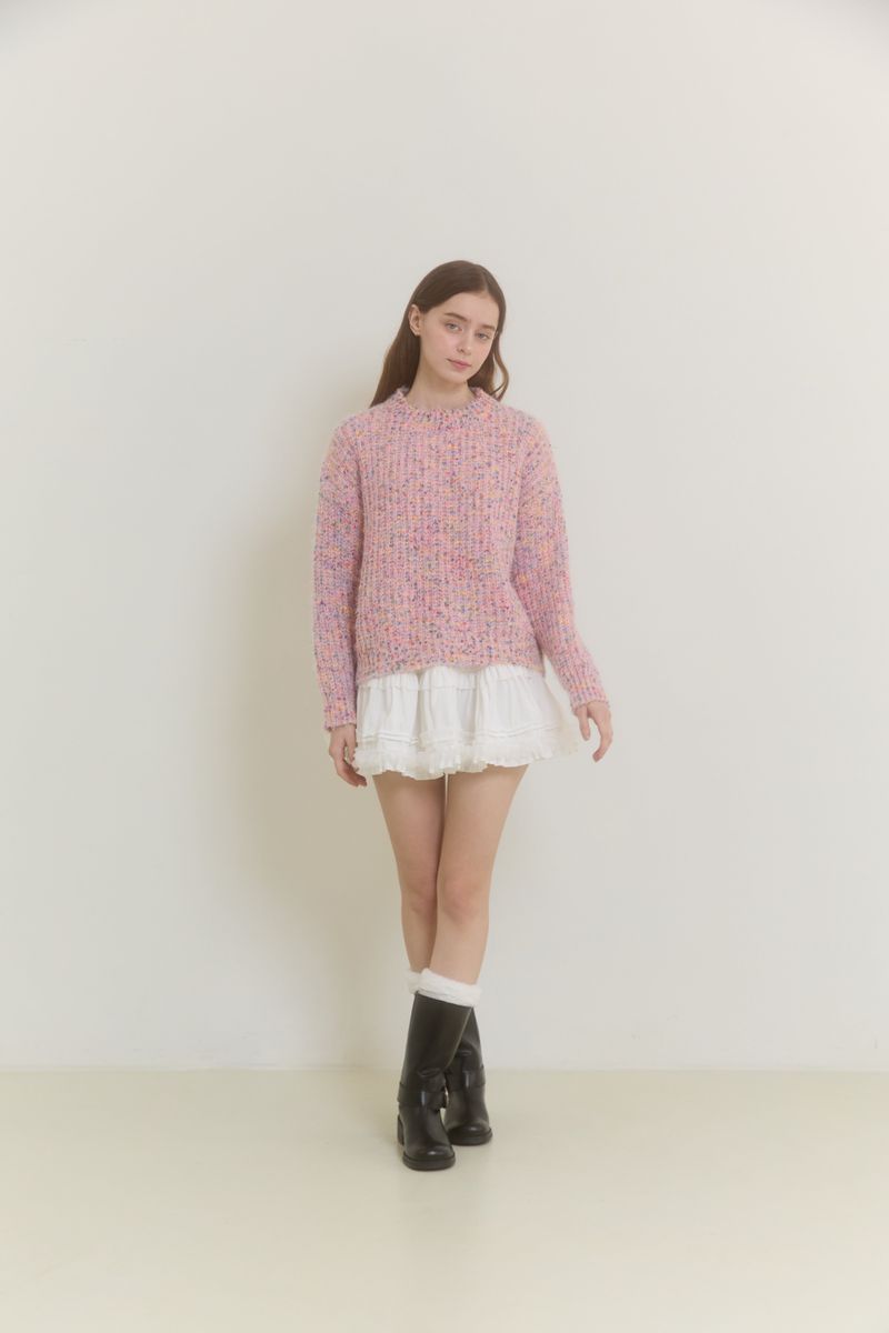 PINK PINEAPPLE(ピンクパイナップル)の「SNOWFLAKE POPCORN SWEATER(Tops)」