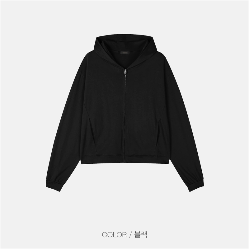 Tiny Cropped Zip-Up (5 Colors)
