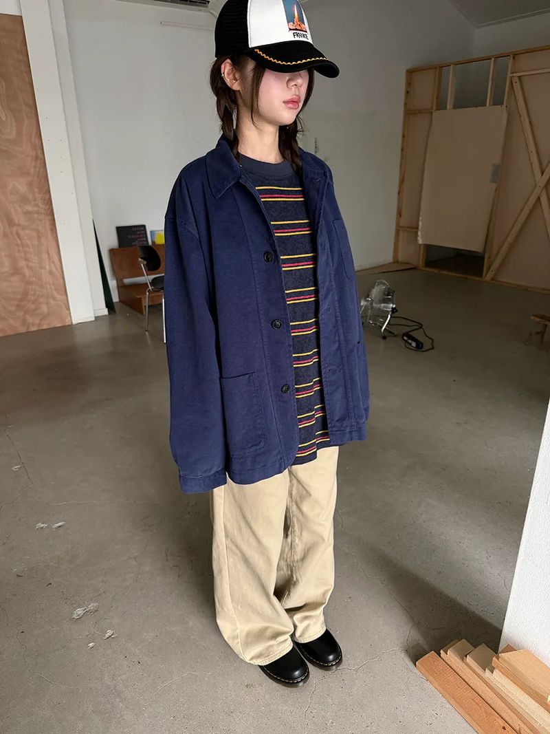 peach work jacket