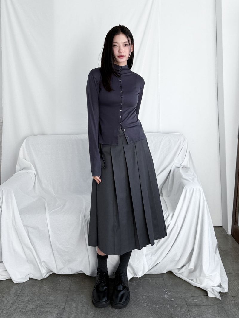 STRAP MIDI WRAP SKIRT