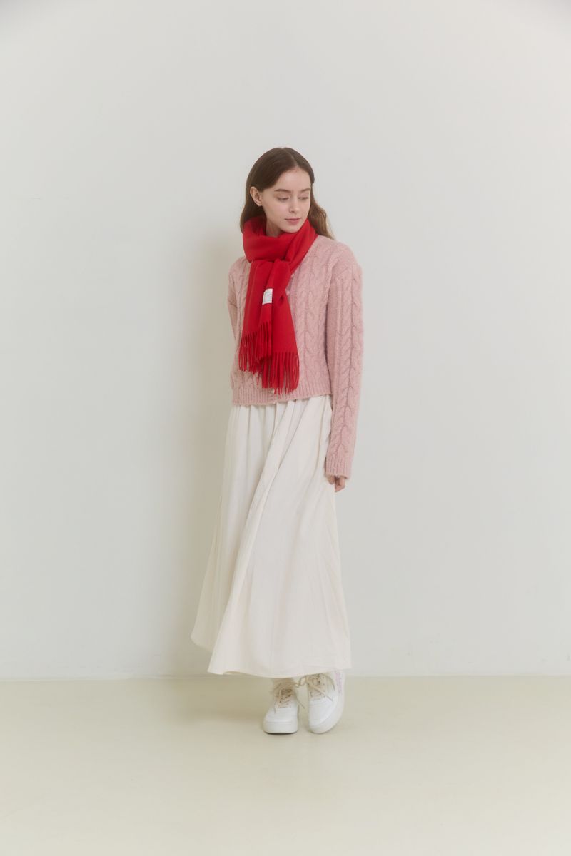 POMPOM TWIST CARDIGAN
