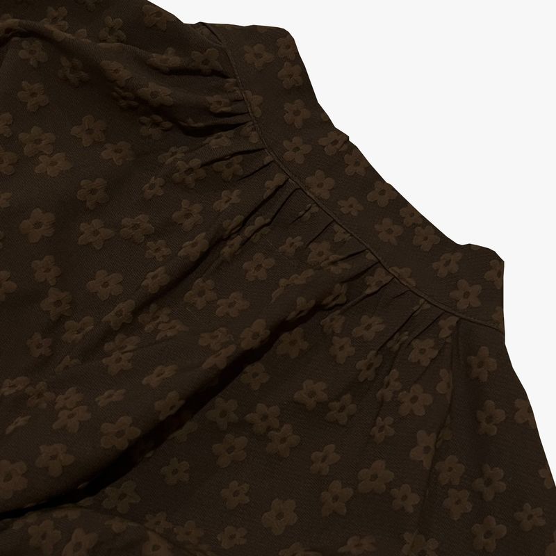 flower robe cardigan_brown