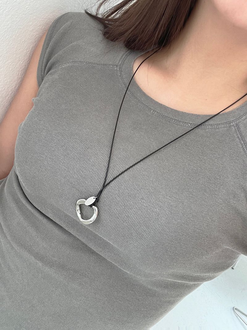 Nomad Ring Leather Necklace