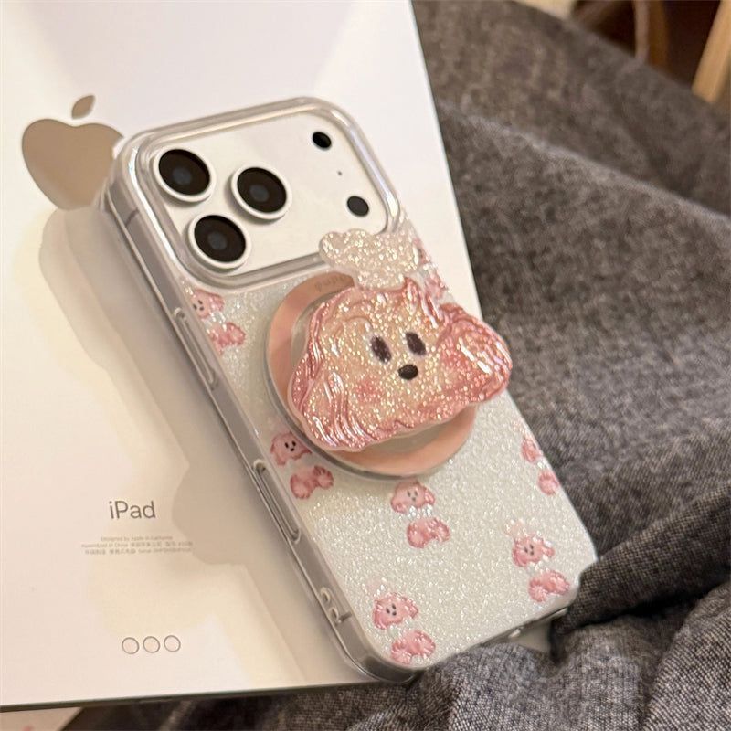 Bling Bling Glitter Chef Puppy Talk iPhone Case