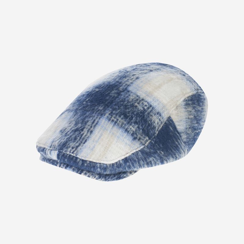 Tartan Check Hunting Cap (Blue Check)