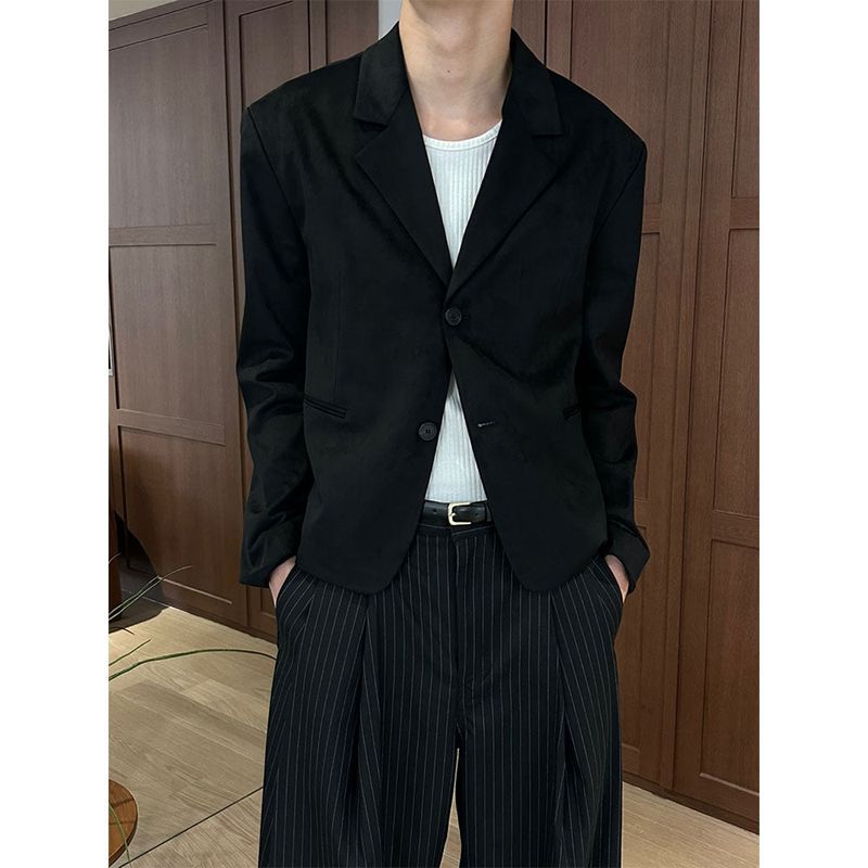 [F/W] Crop suede blazer(2color)