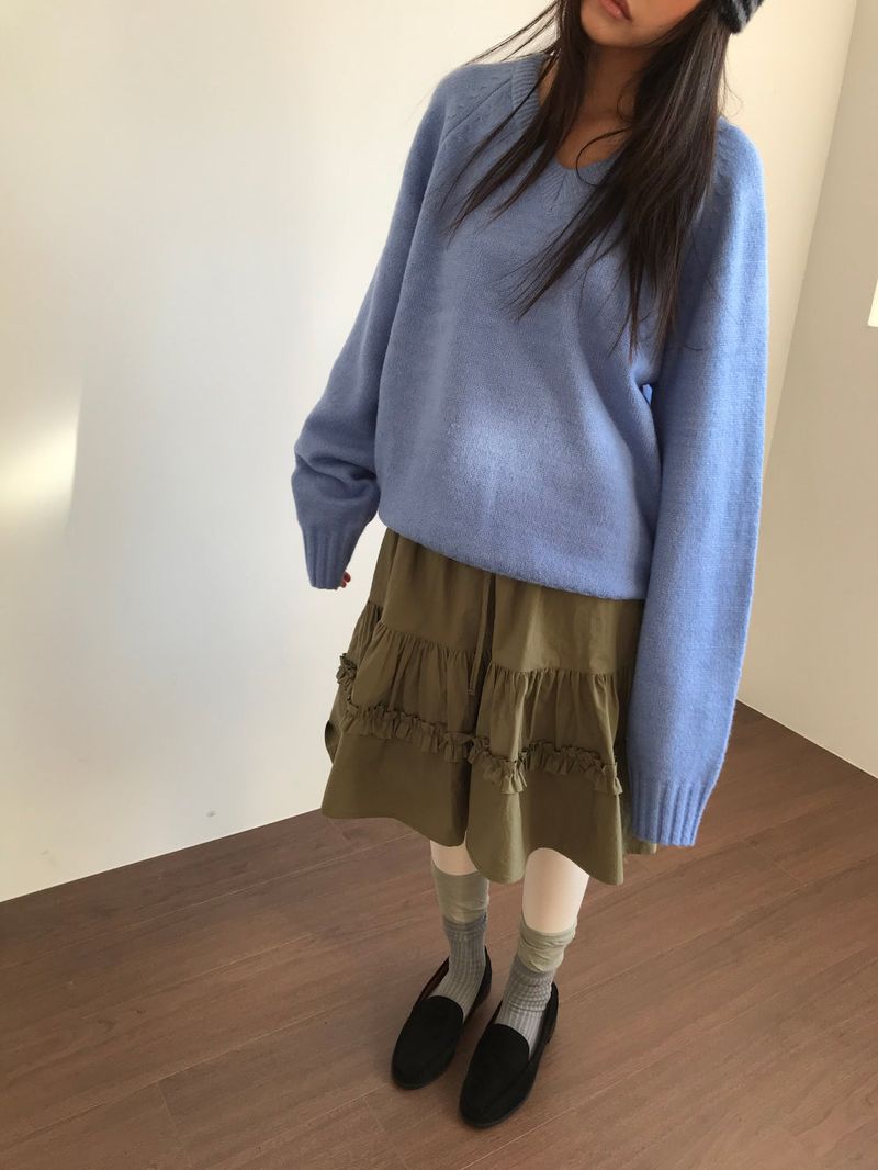 PREP V-Neck Knit (8color)
