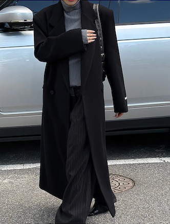 [Unisex] Max double long coat(2color)