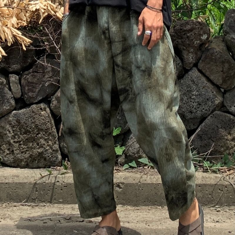 Dyed Balloon Pleated Pants 3COLOR