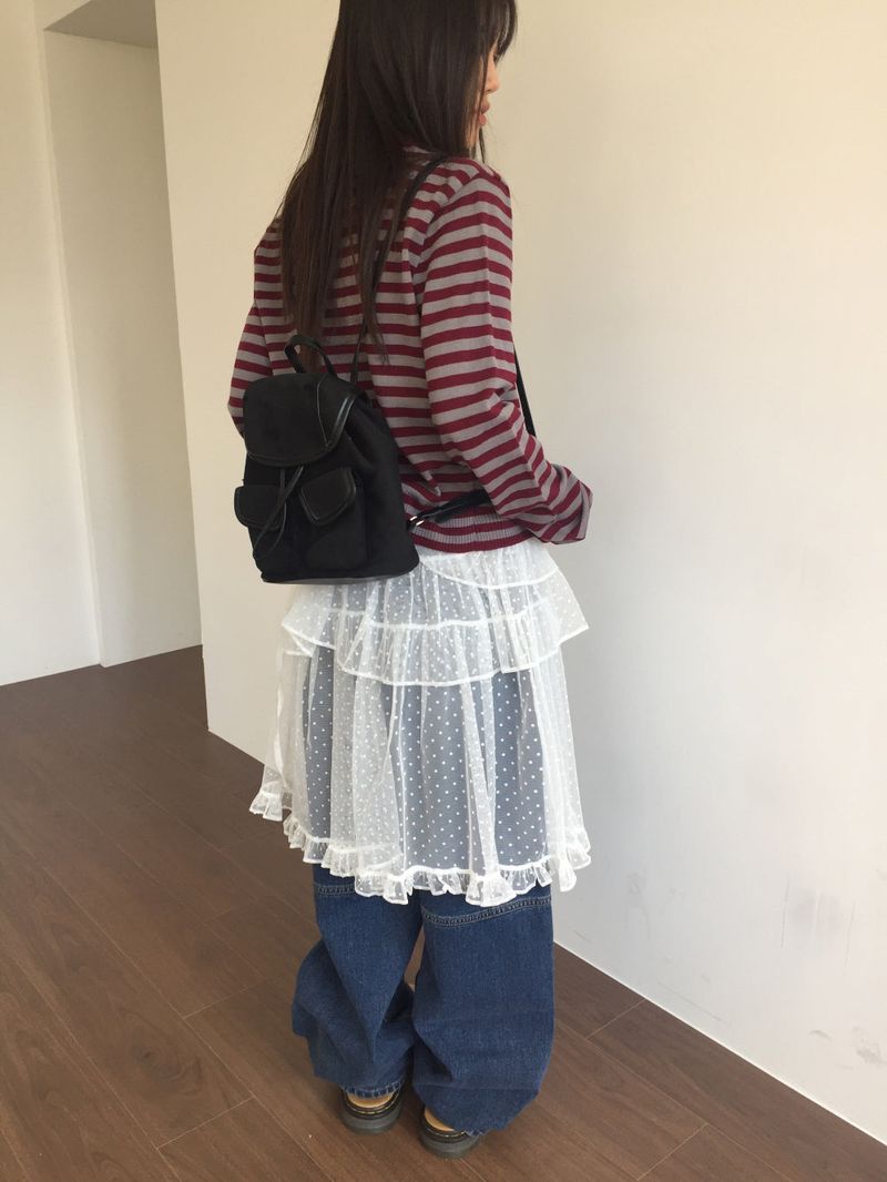Glass Dot Layer Skirt (3color)