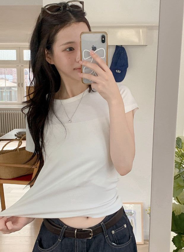 HT Basic Round Short Sleeve T-Shirt (6color)