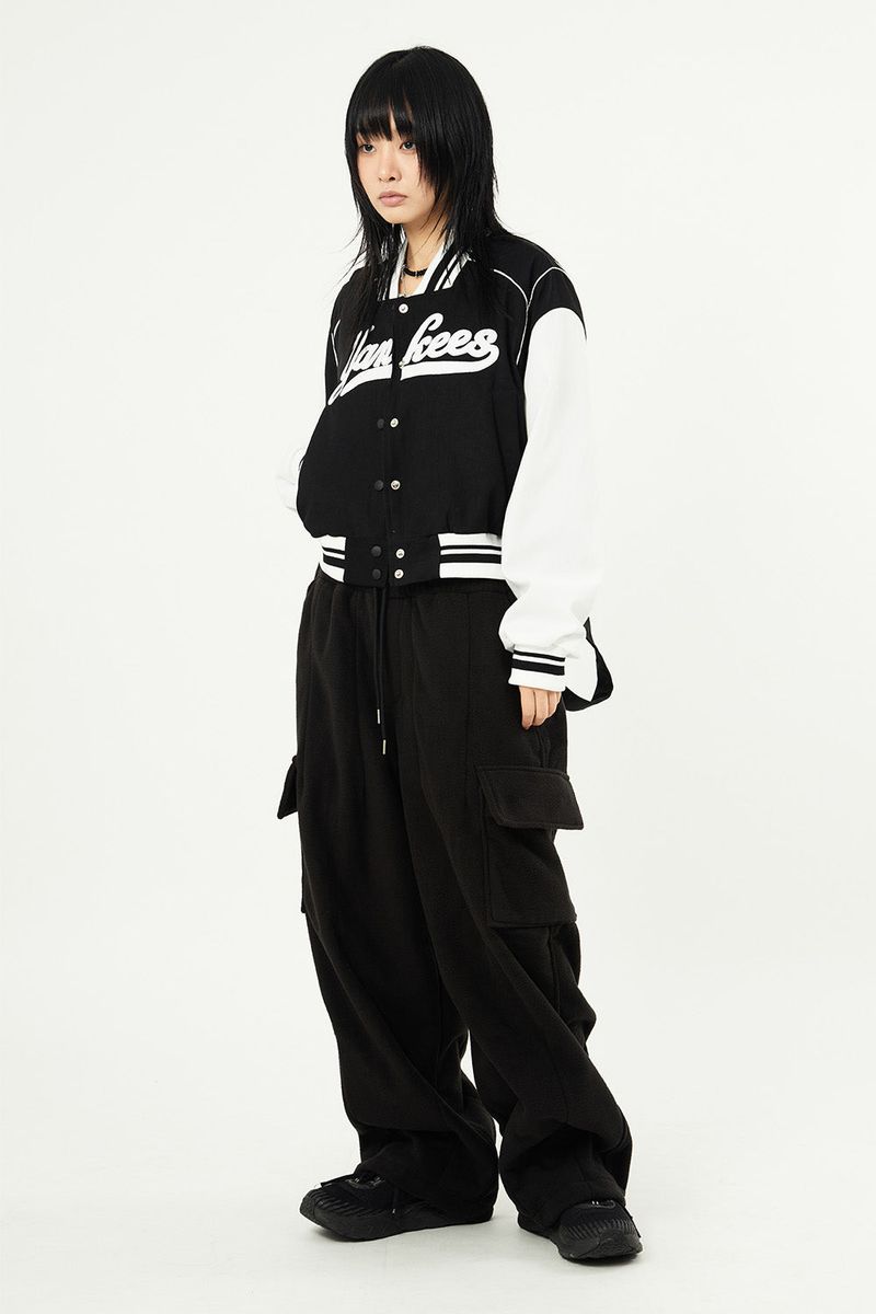 New york embroidery varsity jacket