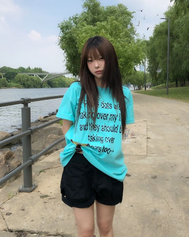 ULAN（ユレン）の「Souffle Dot Lettering Short Sleeve（Tops）」